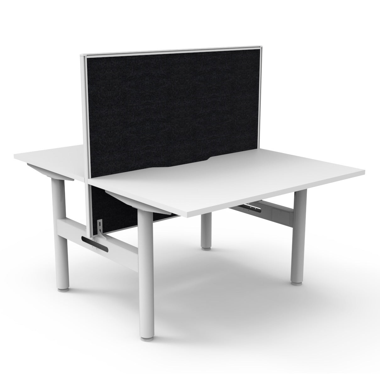 RL Halo Static Back to Back 2 User Workstation with Framed Screen