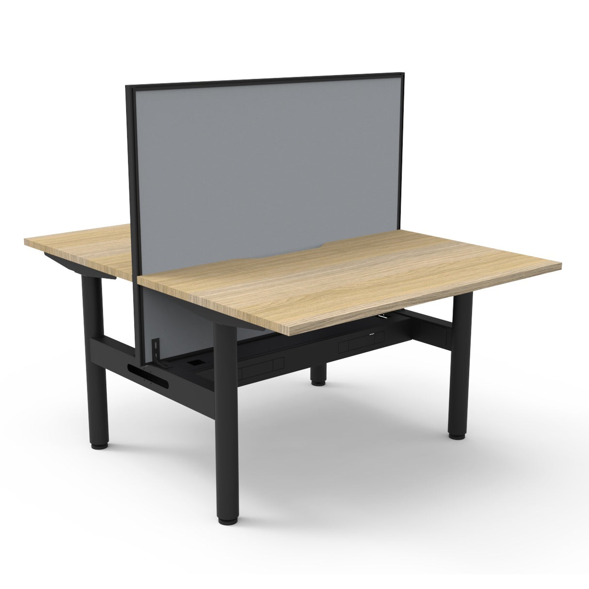 RL Halo Static Back to Back 2 User Workstation with Framed Screen