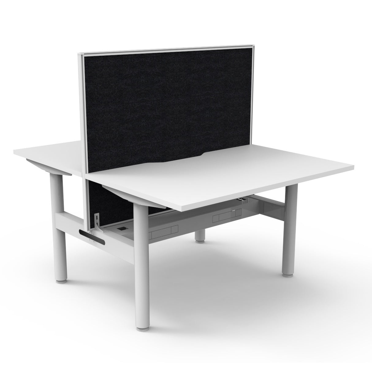 RL Halo Static Back to Back 2 User Workstation with Framed Screen