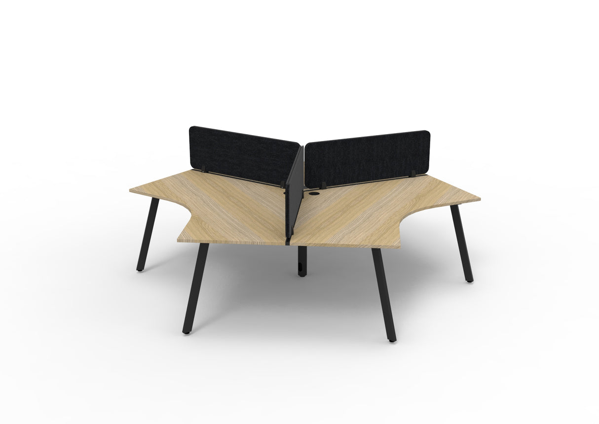 RL Infinity 120 Degree Workstation for 3 Users with Eco Panel Screen