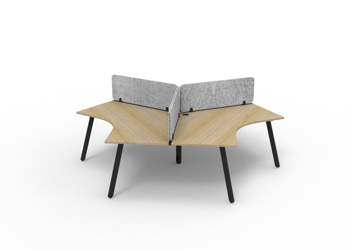 RL Infinity 120 Degree Workstation for 3 Users with Eco Panel Screen