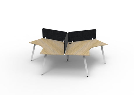 RL Infinity 120 Degree Workstation for 3 Users with Eco Panel Screen