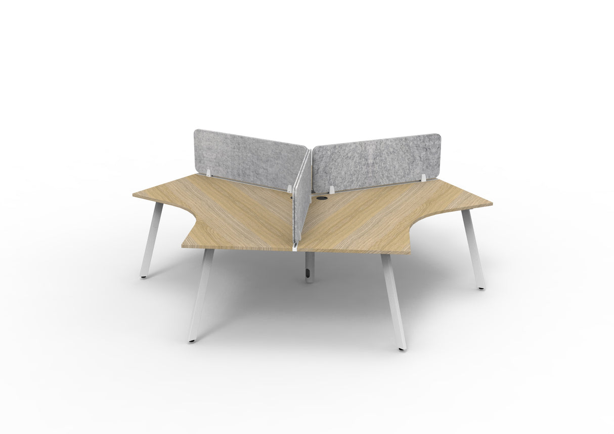 RL Infinity 120 Degree Workstation for 3 Users with Eco Panel Screen