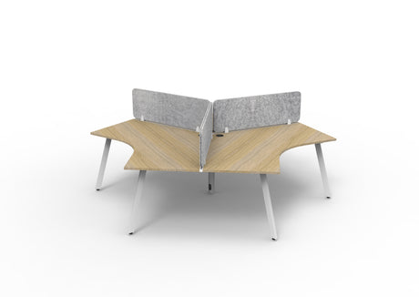 RL Infinity 120 Degree Workstation for 3 Users with Eco Panel Screen