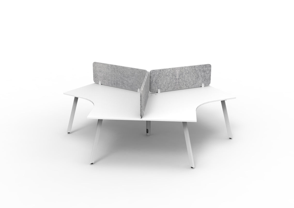 RL Infinity 120 Degree Workstation for 3 Users with Eco Panel Screen