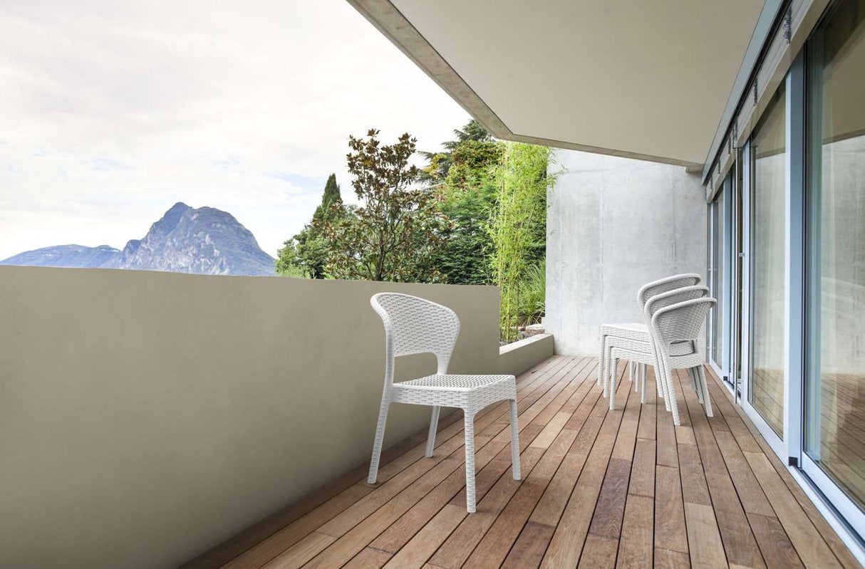 FL Daytona Hospitality Outdoor Stackable Dining Chair