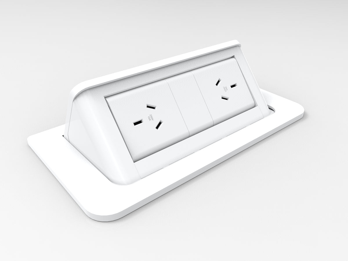 CM Pop Up In Desk Module with 2 GPO