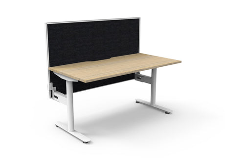 RL Halo Static Single Sided Desk with Aluminium Framed Screen