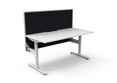 RL Halo Static Single Sided Desk with Aluminium Framed Screen