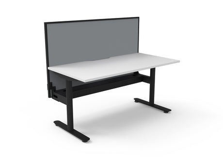 RL Halo Static Single Sided Desk with Aluminium Framed Screen