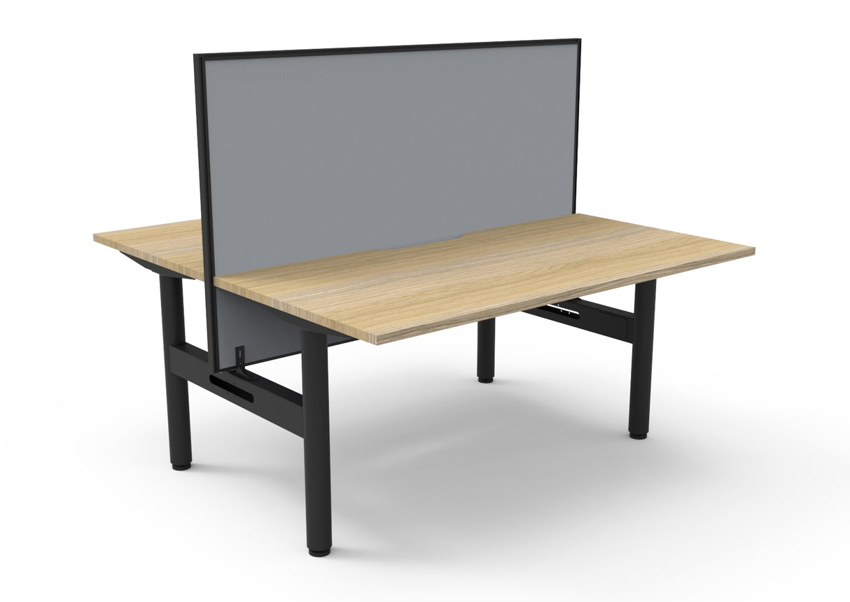 RL Halo Static Back to Back 2 User Workstation with Framed Screen