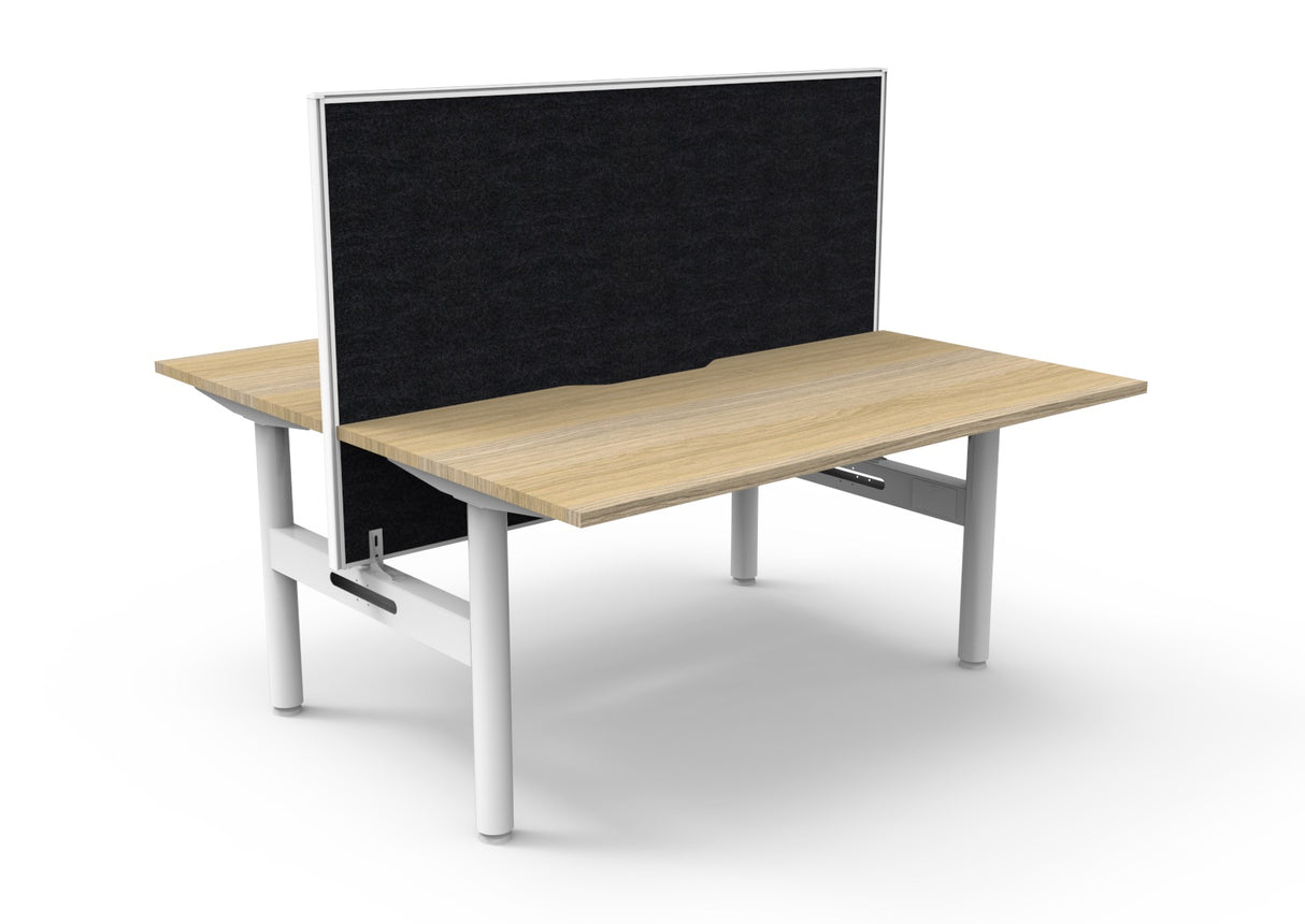 RL Halo Static Back to Back 2 User Workstation with Framed Screen