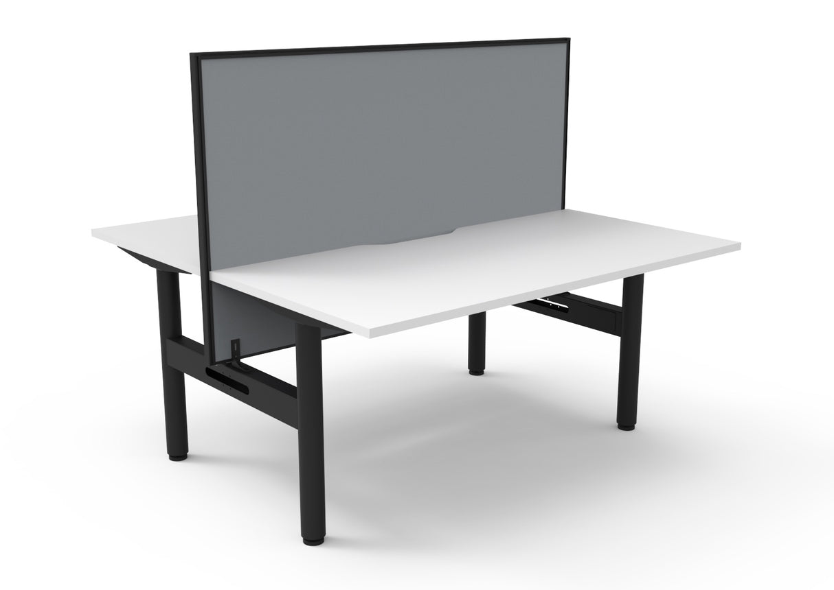 RL Halo Static Back to Back 2 User Workstation with Framed Screen