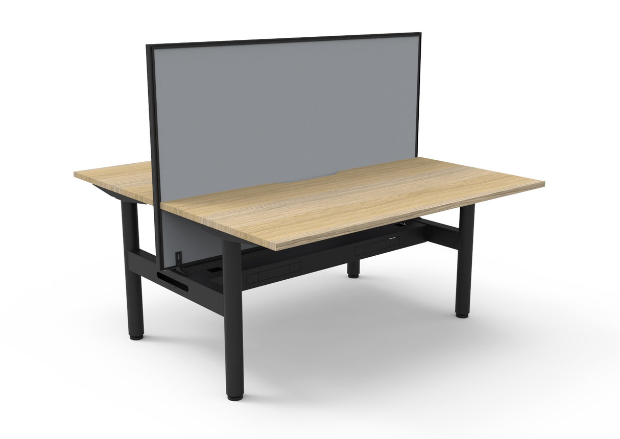 RL Halo Static Back to Back 2 User Workstation with Framed Screen