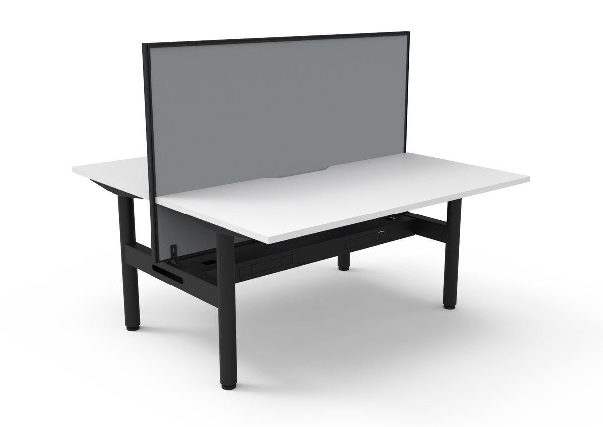 RL Halo Static Back to Back 2 User Workstation with Framed Screen