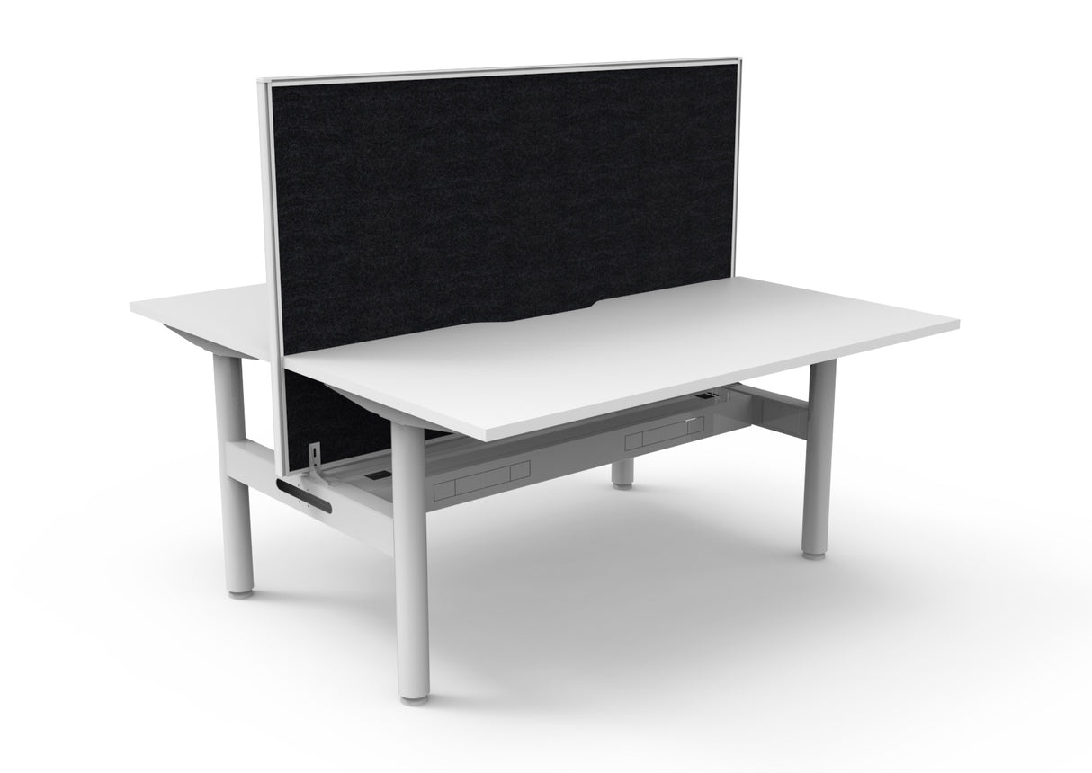 RL Halo Static Back to Back 2 User Workstation with Framed Screen