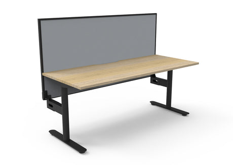 RL Halo Static Single Sided Desk with Aluminium Framed Screen