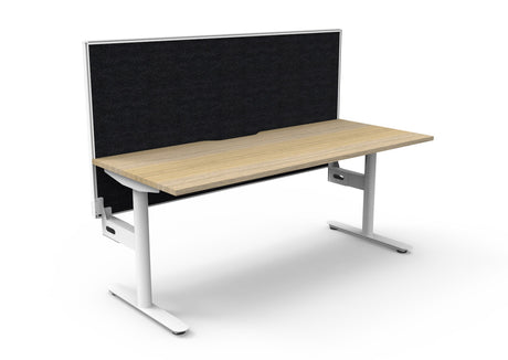 RL Halo Static Single Sided Desk with Aluminium Framed Screen