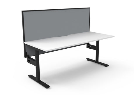 RL Halo Static Single Sided Desk with Aluminium Framed Screen