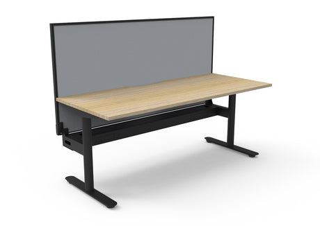 RL Halo Static Single Sided Desk with Aluminium Framed Screen