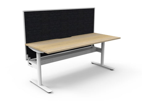 RL Halo Static Single Sided Desk with Aluminium Framed Screen