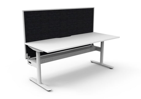 RL Halo Static Single Sided Desk with Aluminium Framed Screen
