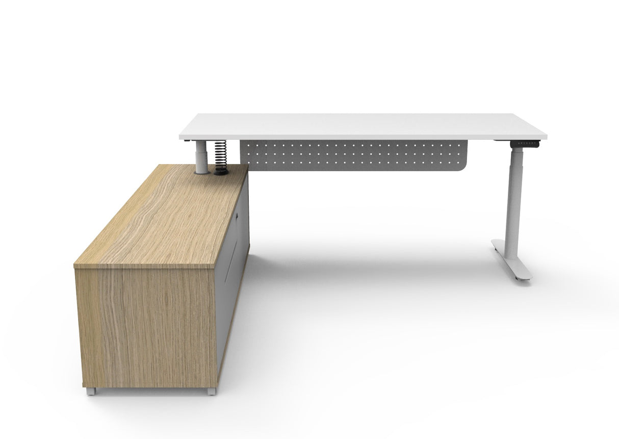 RL Halo Plus Height Adjustable Executive Desk with Return Cabinet