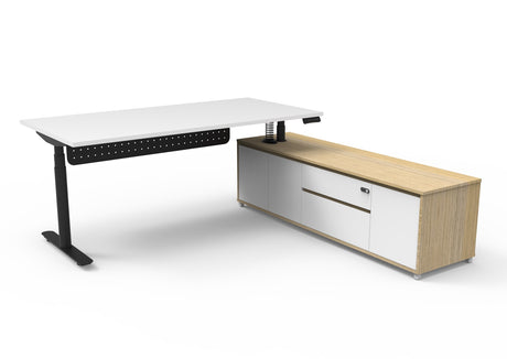 RL Halo Plus Height Adjustable Executive Desk with Return Cabinet