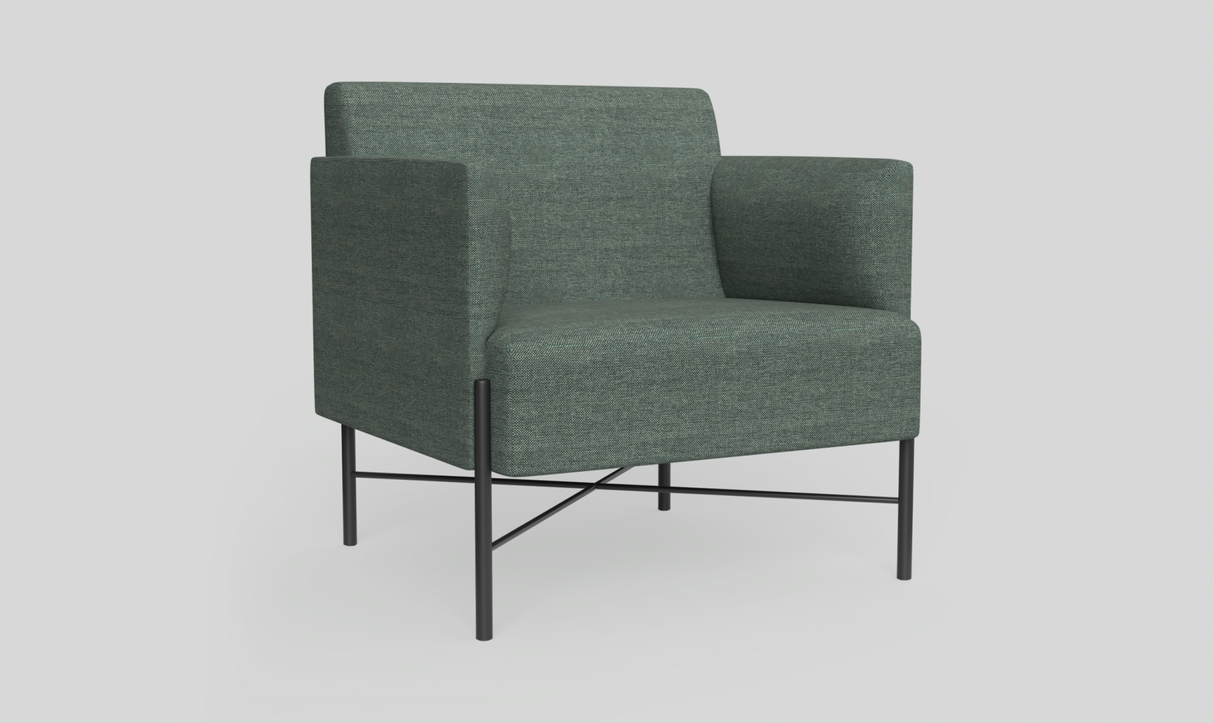 OL Avalon Fabric Upholstered Reception Area Armchair