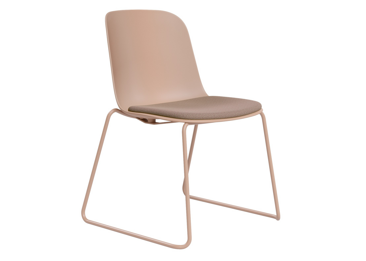 DD Juno Plastic Shell Sled Base Breakout Chair