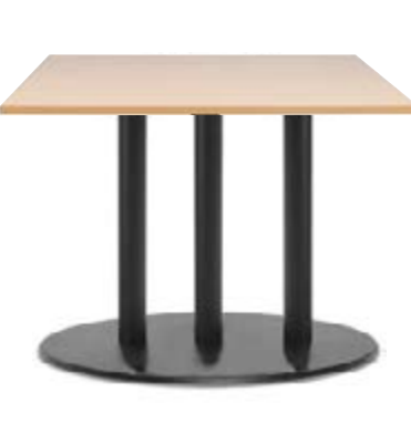 MA Cast Iron 3 Column Base Meeting Table