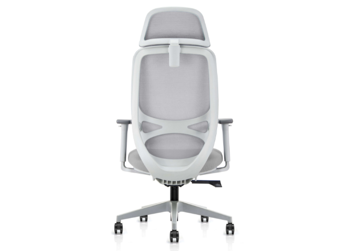 DD Nova Mesh Back Light Grey Task Chair with Headrest