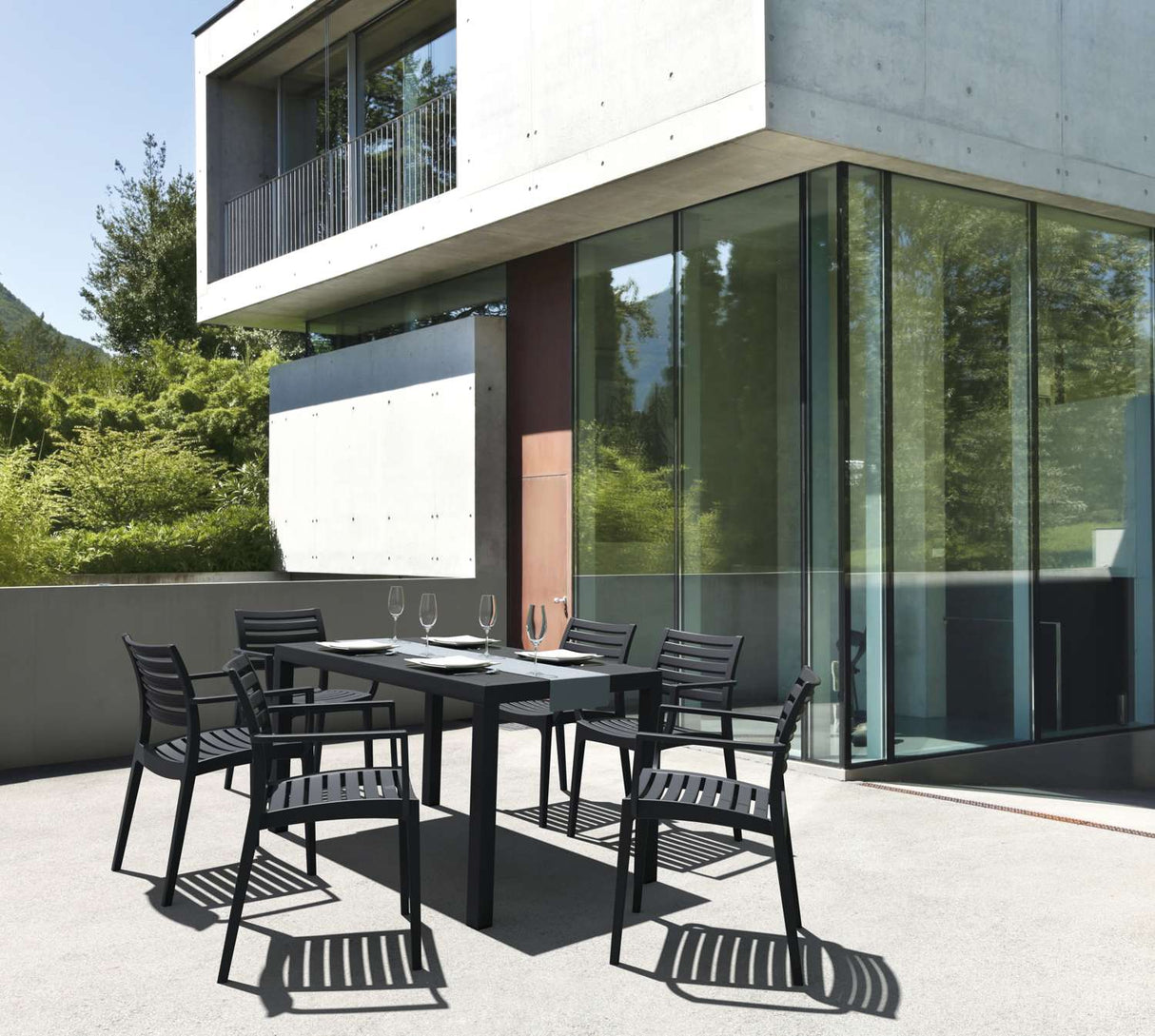 FL Artemis 7 Piece Outdoor Patio Dining Setting