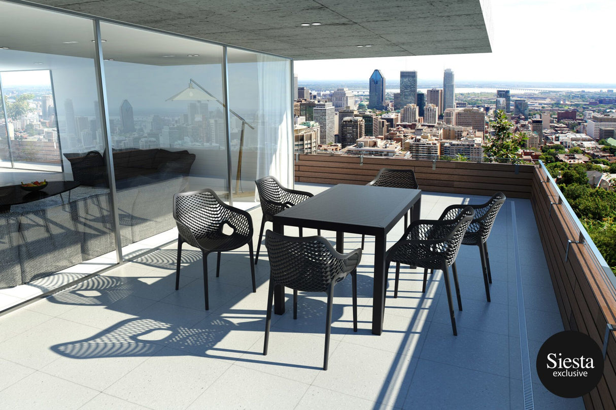 FL 7 Piece Dining Setting with Air XL Armchair