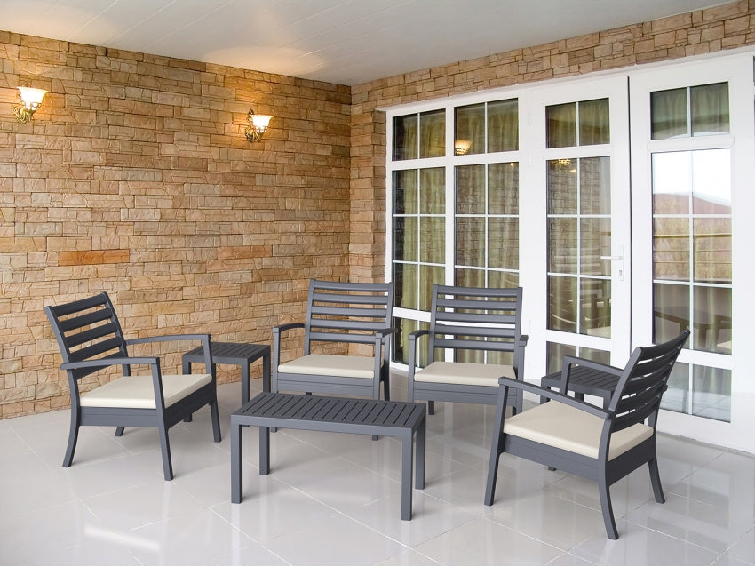 FL Artemis Hospitality Outdoor Lounge Armchair with Cushion