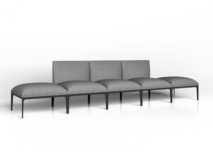 DD Kinetic Straight Back Fabric Upholstered Breakout Seating