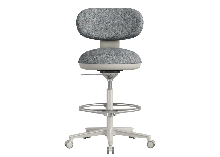 DD Bubble Fabric Upholstered Drafting Chair