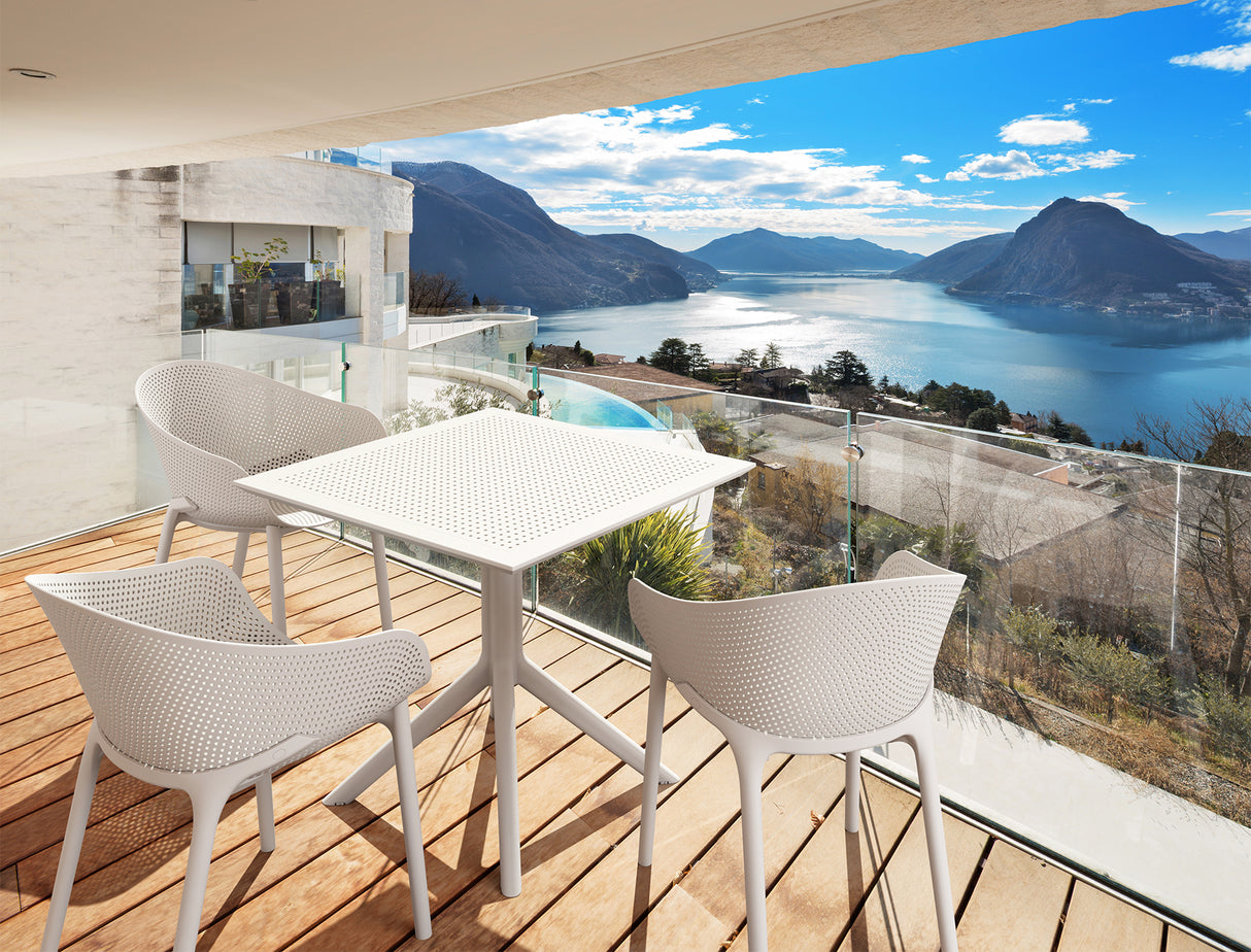 FL Sky Hospitality Square Outdoor Dining Table