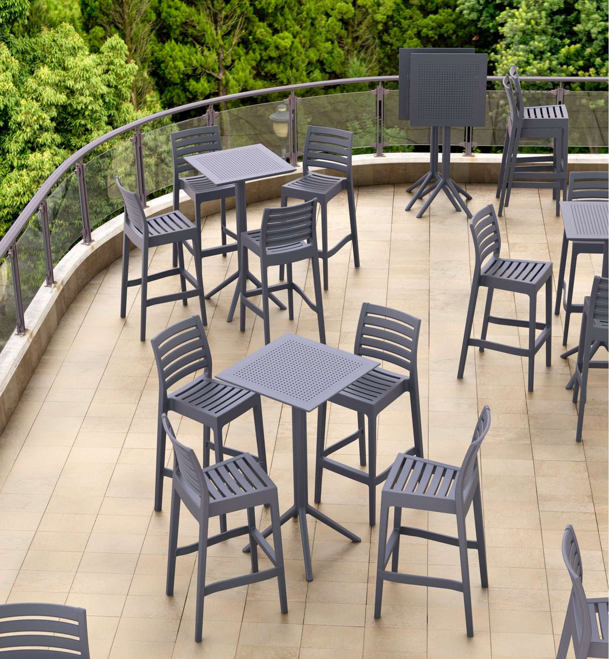 FL Ares Hospitality Outdoor Barstool