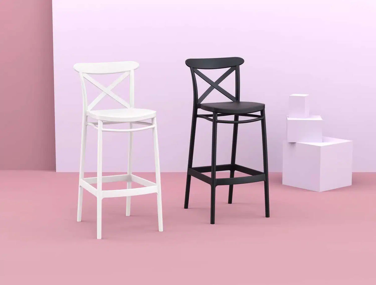 FL Crossback Hospitality Outdoor Barstool