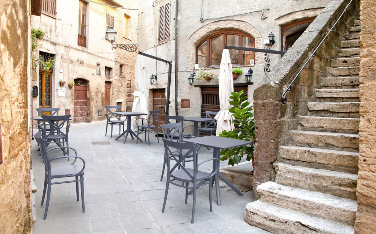 FL Sky Hospitality Square Outdoor Dining Table