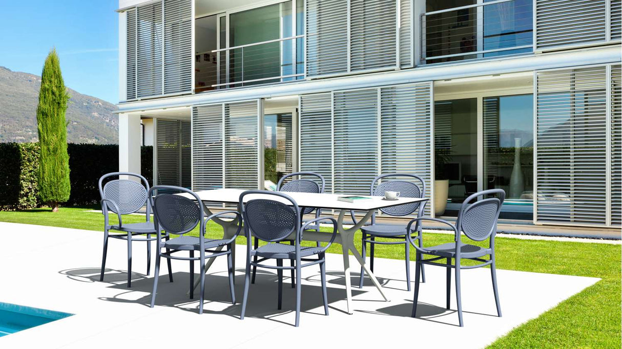 FL Marcel Stackable Hospitality Outdoor Chair