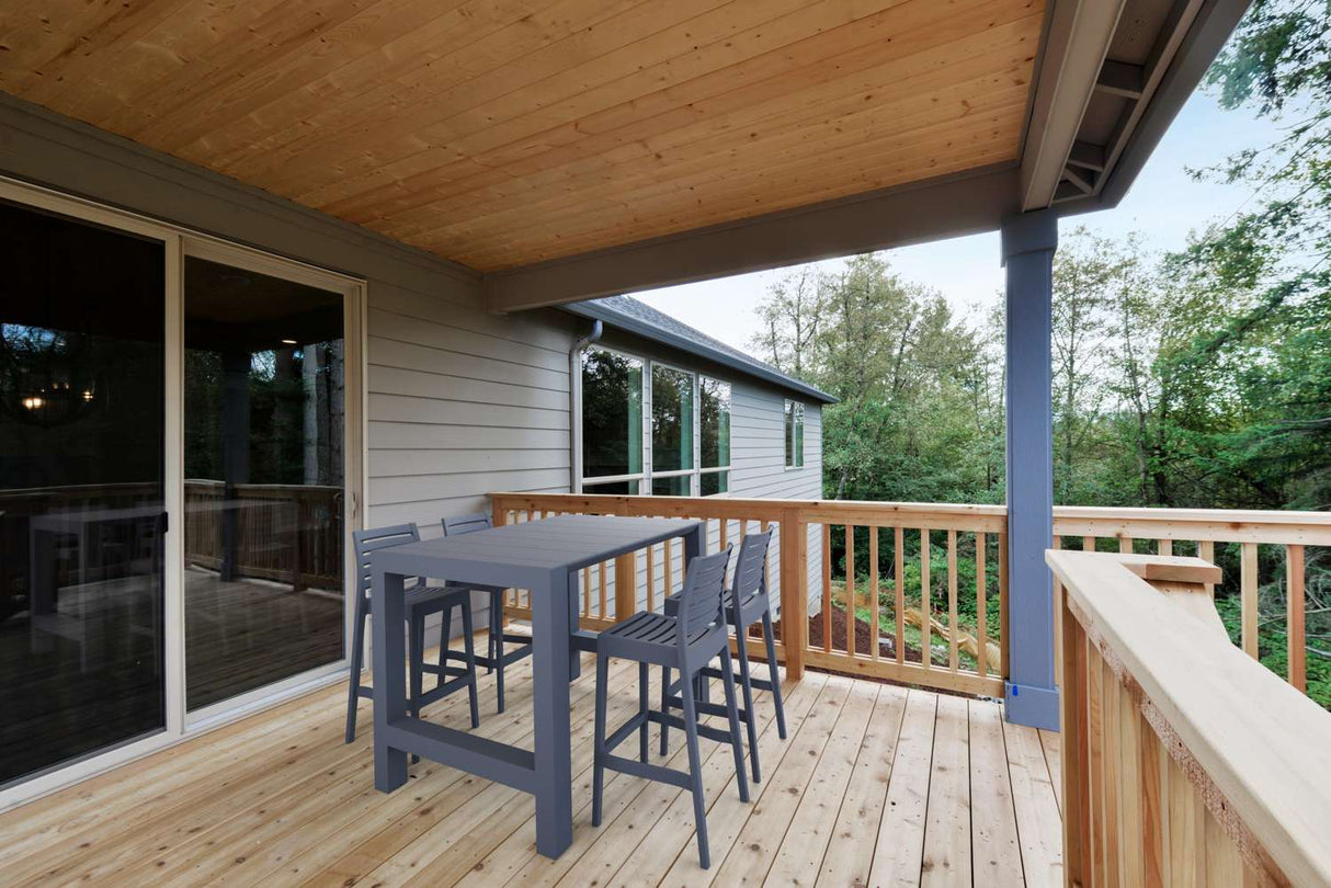 FL Vegas Hospitality Outdoor Extendable Bar Table