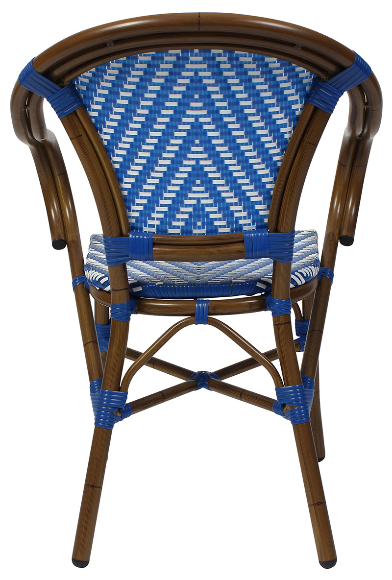 EZ Amalfi Synthetic Wicker Aluminium Frame Outdoor Armchair