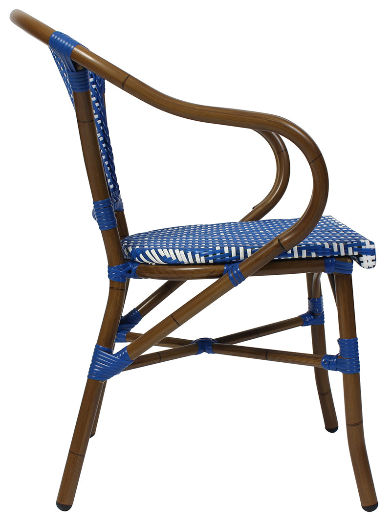 EZ Amalfi Synthetic Wicker Aluminium Frame Outdoor Armchair