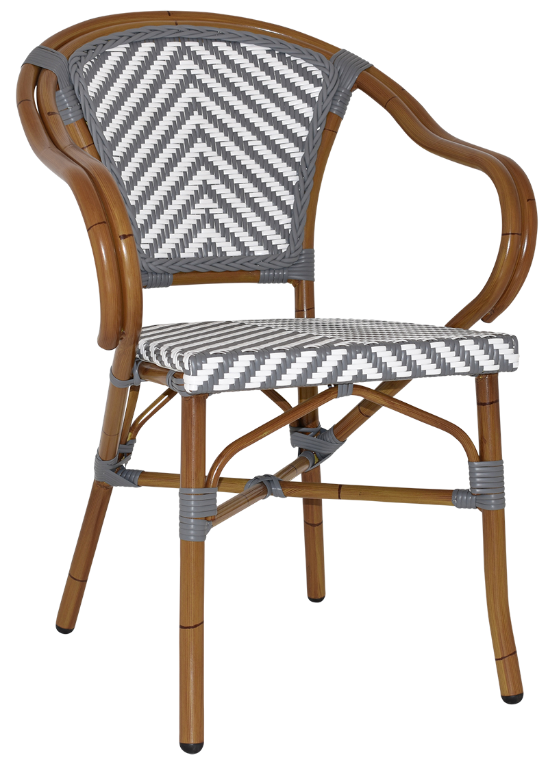 EZ Amalfi Synthetic Wicker Aluminium Frame Outdoor Armchair
