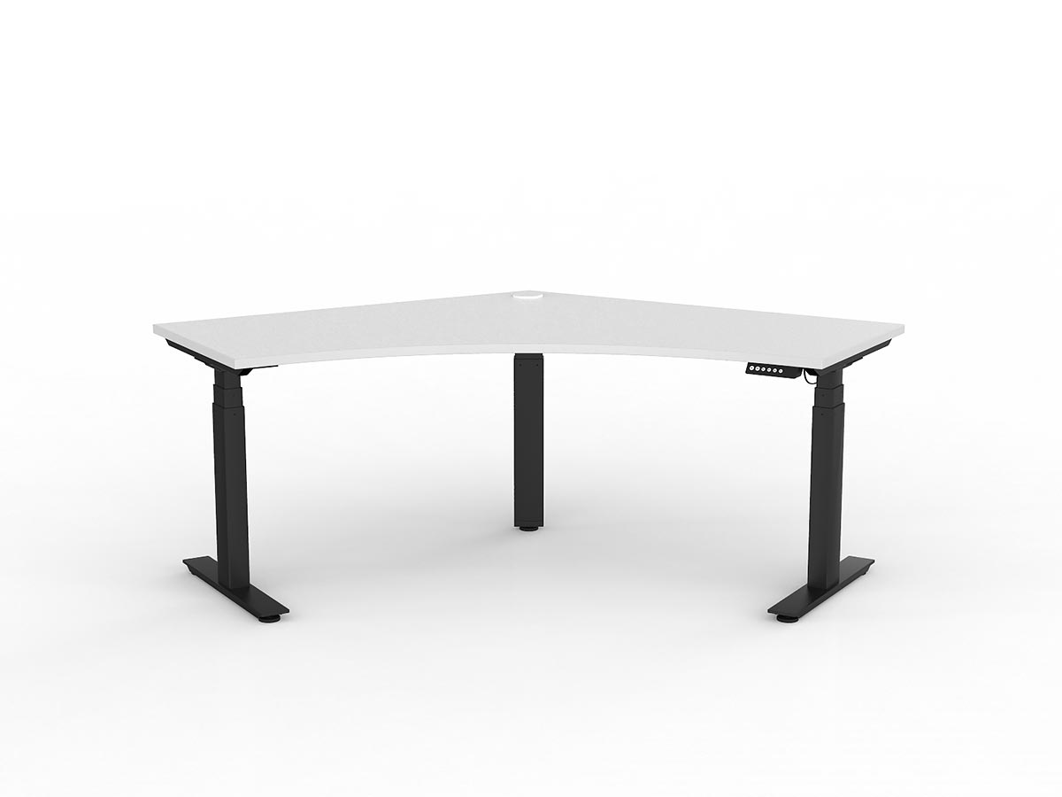 OL AgileMotion+ Electric Height Adjustable 120° Corner Desk