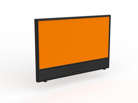 OL Studio Screen with Ducting for Agile Shared Desk – Breath Fabric with Black Frame