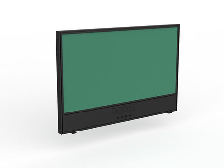 OL Studio Screen with Ducting for Agile Shared Desk – Breath Fabric with Black Frame
