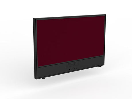 OL Studio Screen with Ducting for Agile Shared Desk – Breath Fabric with Black Frame